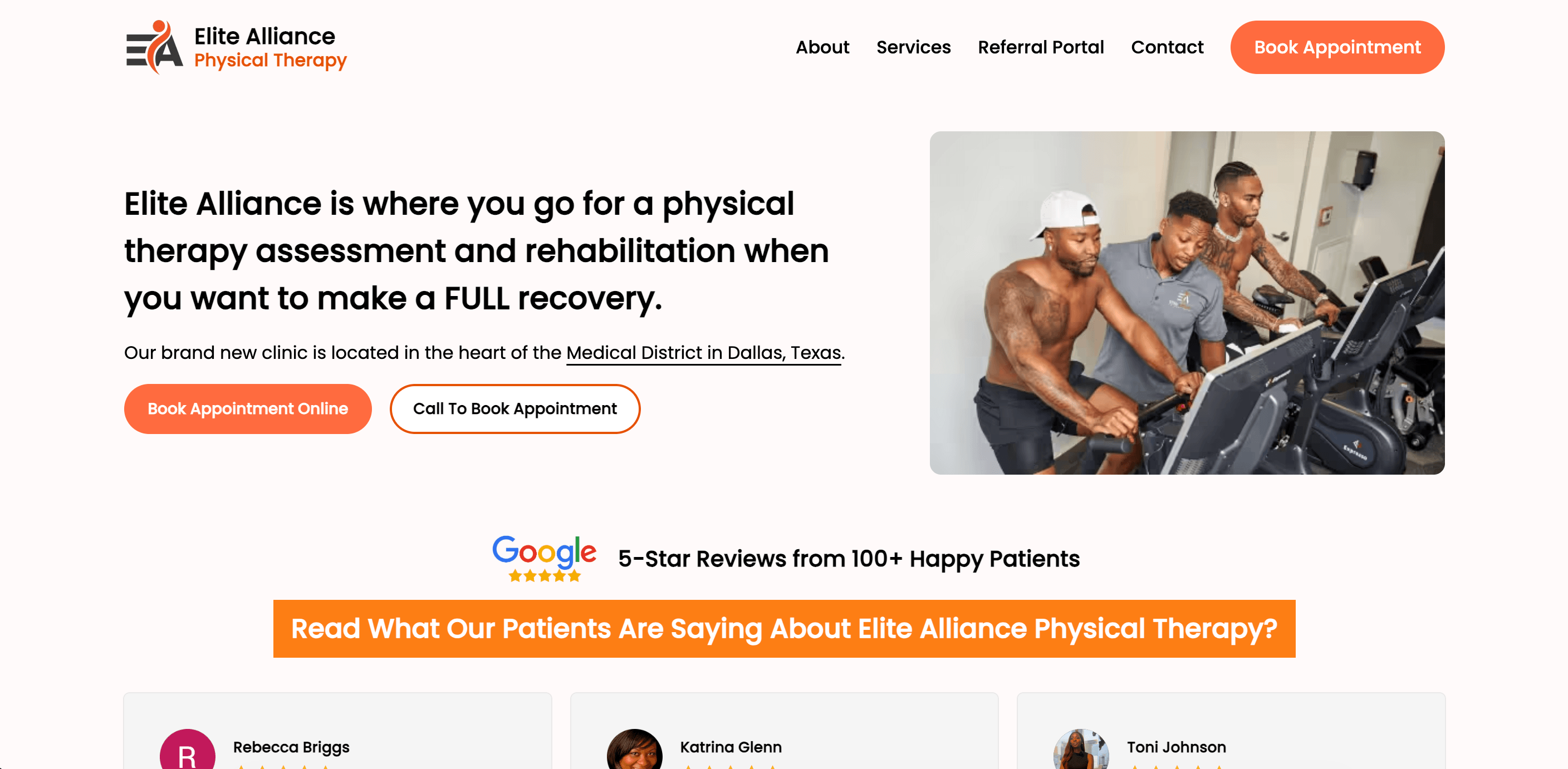 Elite Alliance PT website
